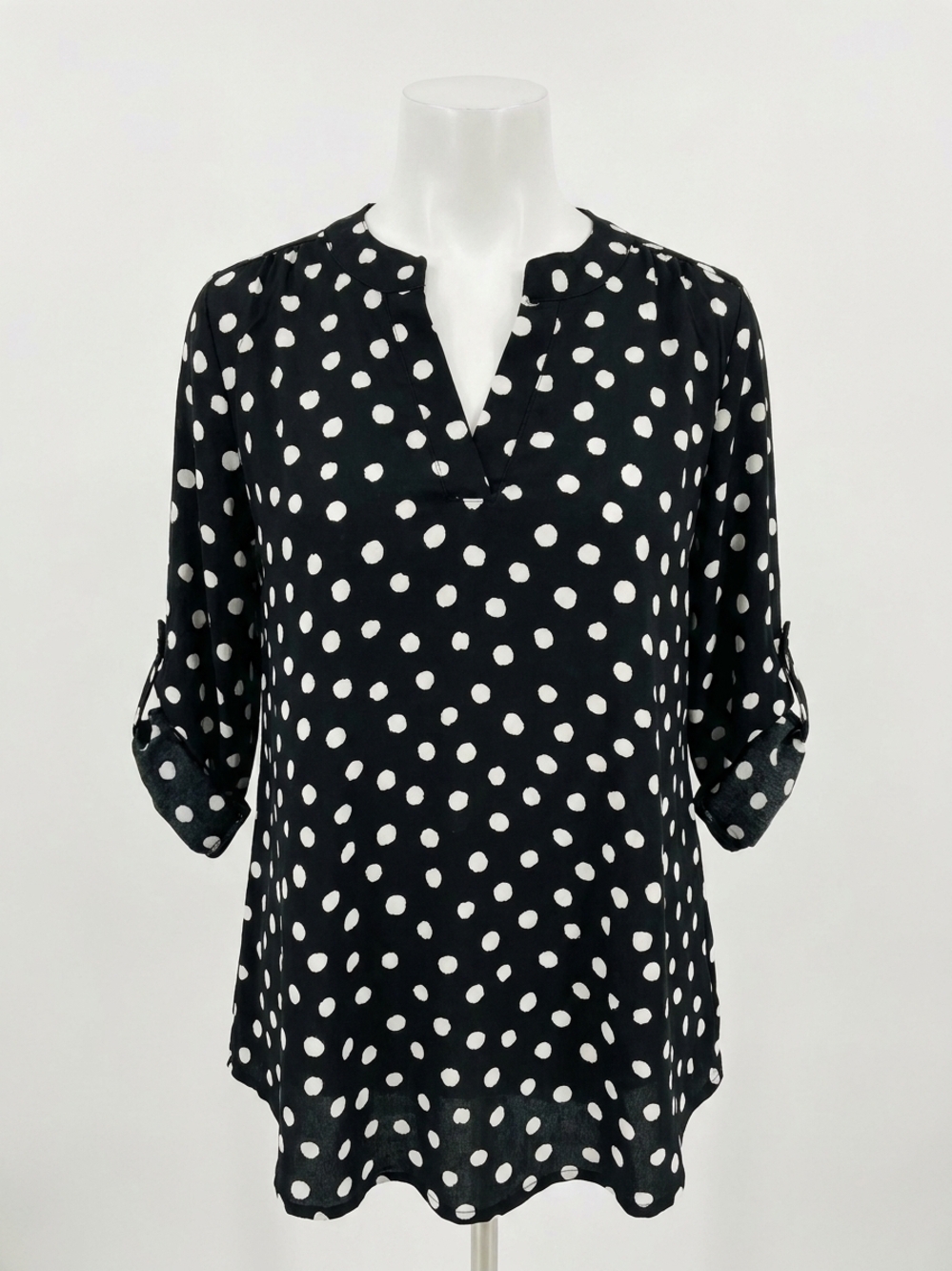 NEW SEW IN LOVE cover me in spots buttery soft gabby top in black